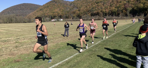 North Penn Alum Sean Fisher running in his freshman year at West Chester University.