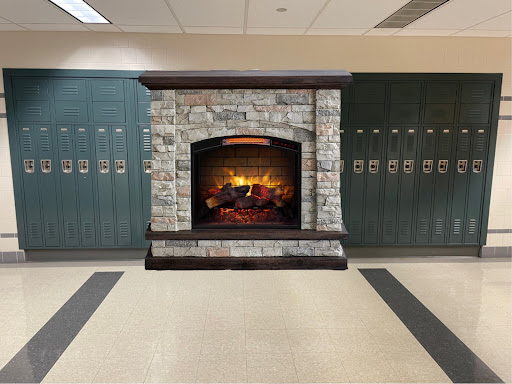 Hallway fireplaces- certain pods can get pretty chilly during the wintertime. Having lots of fireplaces in the halls is a good way to stay warm and can give the cozy feeling of a warm building.

