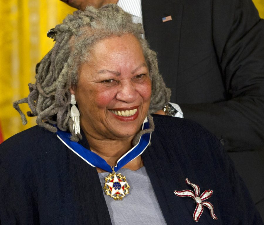 FILE - In this May 29, 2012, file photo, author Toni Morrison receives her Medal of Freedom award during a ceremony in the East Room of the White House in Washington. PEN America, the literary and human rights organization, has assembled more than 1,500 hours of audio and visual material for a digital archive featuring Morrison and other leading writers and public thinkers of the past half-century. The literary and human rights organization told The Associated Press on Wednesday, July 26, 2017, that the archive has been in the works since 2011. (AP Photo/Carolyn Kaster, File)