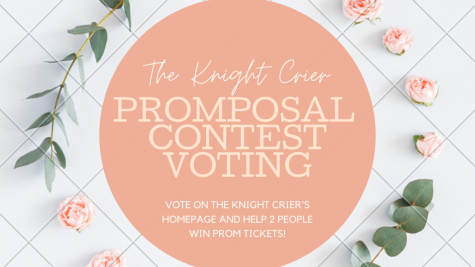 Voting for The Knight Criers Promposal Contest begins today! Be sure to vote for your favorite candidates beginning today.