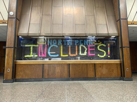 Located in the lobby, support for North Penns students with disabilities can be seen. Everyday, teachers and students are learning more about each other and making efforts to become more inclusive. 
