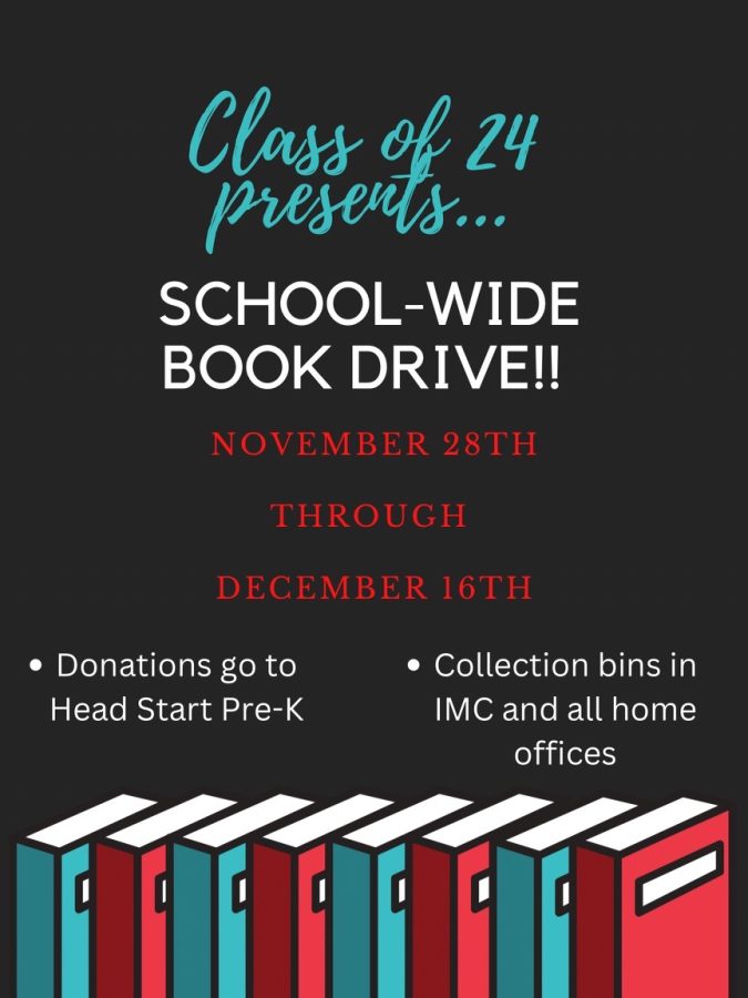 Donate gently used books to the book drive 11/28-12/16