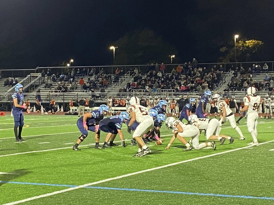 North Penn kicking it off vs the Pennsbury Falcons on 10/14/22 