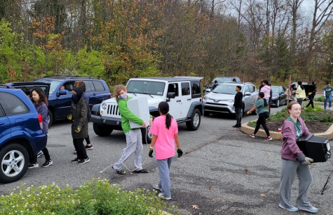 600 cars drive through North Penn on Electronic Recycling Day