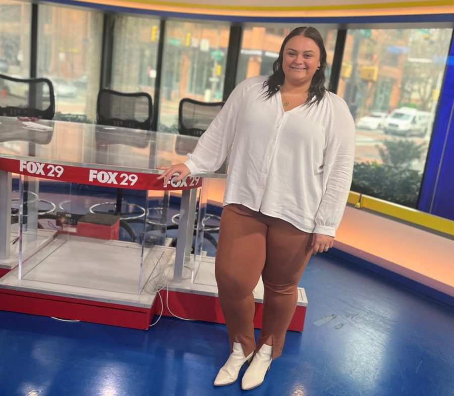Liana Daywalt at her job as the producer of Fox 29s 8am and 9am Good Day Philadelphia segment.