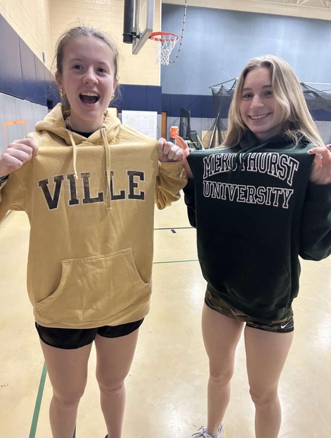 Clara Burnell (left) is ready to take on college life at Millersville.
