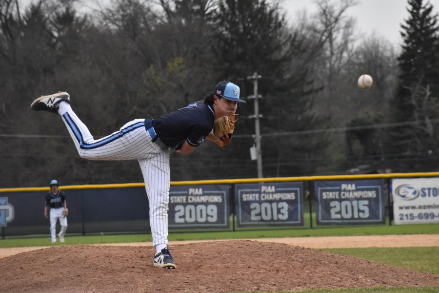 Pitcher Jack Picozzi strikes early, sitting down the first three batters in order