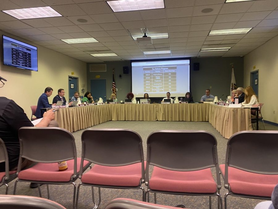 North Penn School Board members meet at the June 6, 2023 meeting. 