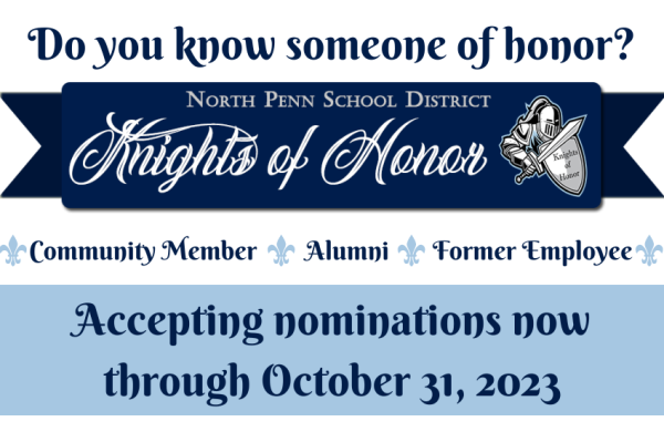 NPSD accepting nominations for Class of 2024 Knights of Honor