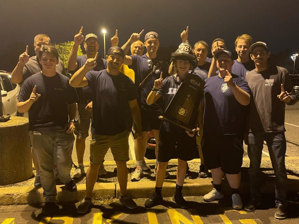 Towamencin Volunteer Fire Company came out to support the North Penn softball team after they won the State Championship.