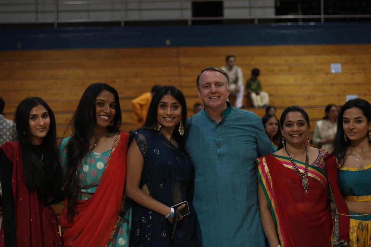 ICA Members with Dr. Carlin at Garba Night.