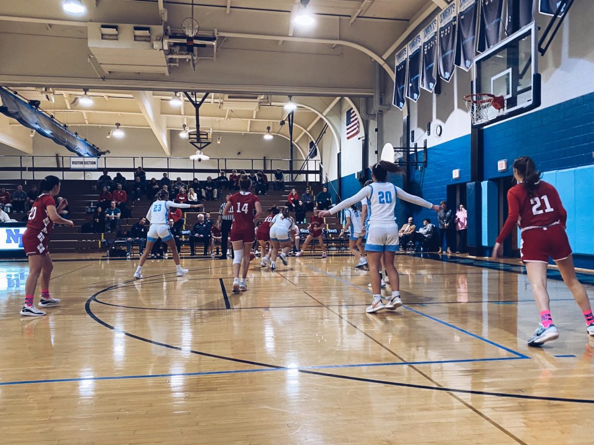 The Knights dominate defensively, as they did for much of the night as they hosted Souderton at North Penn HS on Tuesday, December 12, 2023. 