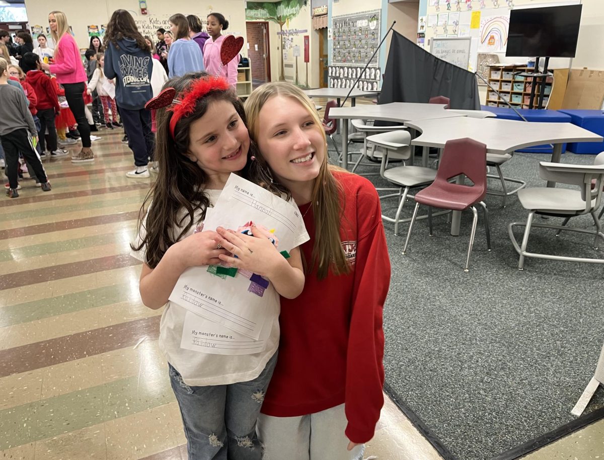 WITH LOVE: Middle schoolers getting the chance to bond with their elementary schoolers.