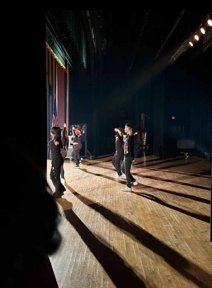 Behind the scenes of the step routine choreographed by members of the AAAC.
