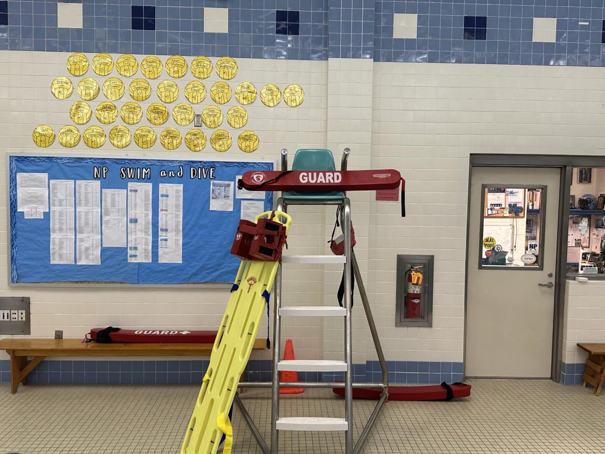 Equipment used in North Penns lifeguard course this year.