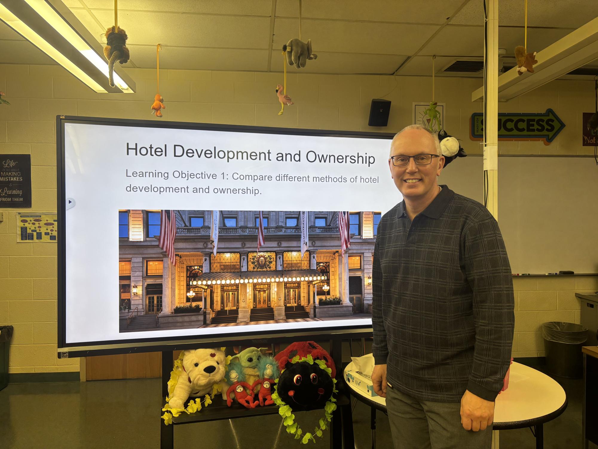  Dr. Trissler brings firsthand experience and a passion for hospitality into the classroom as he teaches Introduction to Hospitality Management