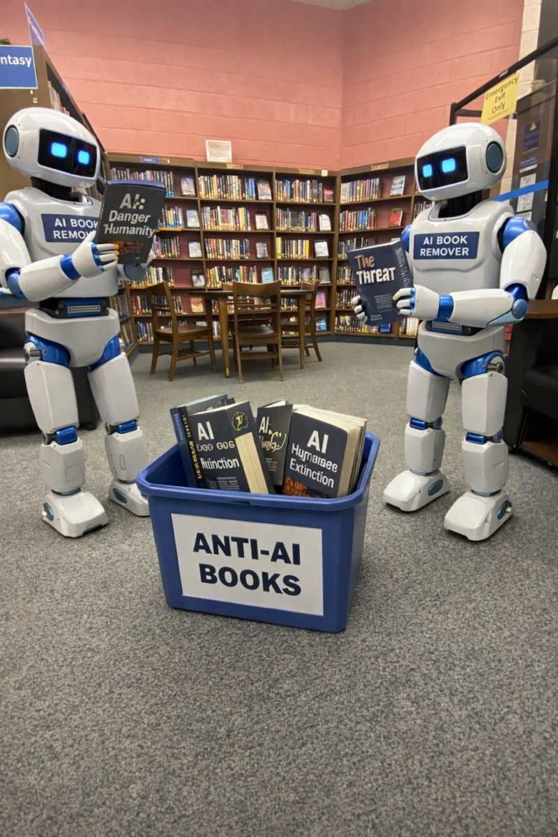 IMC uses AI machines to remove books from the IMC