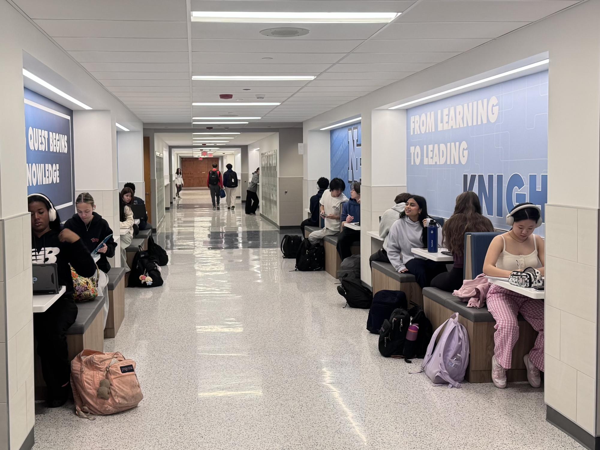 As renovations at North Penn High School continue, second floor K-Pod has reopened to students and staff.